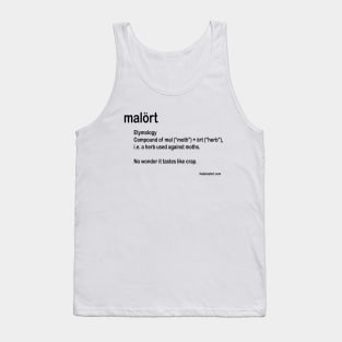 malort: Etymology Tank Top